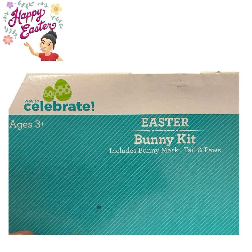 Way To Celebrate Childs White Bunny Kit Bunny Mask, Tail and Paws